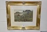 Runaway by Frank E. Cox, 1879, watercolour on paper, sold Feb 2024