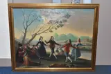 El baile by Enriques Lagares, oil on canvas, offered Feb 2024