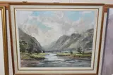 Clearing after rain, merioneth by Aubrey R.Phillips, oil on board, sold Feb 2024