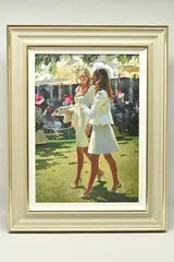 The colour and glamour of ascot by Sherree Valentine Daines, print on board, sold Jan 2024