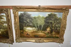 The first depicts a by Ronald Cavalla, oil, sold Jan 2024