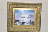 Windmills by Michael Smart, oil on board, sold Jan 2024