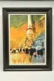 Piazza navona, rome ii by Peter J. Rodgers, watercolour on paper, sold Jan 2024