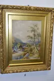 An early 20th century river landscape by W. Barrow, watercolour on paper, sold Jan 2024