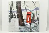 Snowy post box by Timmy Mallett, print, sold Jan 2024