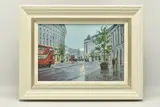 Regent street reflections by Charles Rowbotham, oil on board, sold Jan 2024