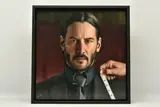 John wick by Nick Holdsworth, mixed media on paper, sold Jan 2024
