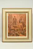 The squad, night shift by Cecil Peter Knox, oil on board, sold Jan 2024
