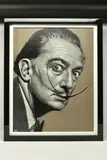 Salvador dali by Pete Humphreys, oil on canvas, sold Jan 2024