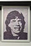 Mick jagger by Jim Dowie, acrylic on canvas, sold Jan 2024