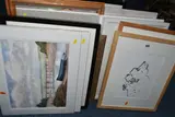 A quantity of framed and unframed watercolours etc by Brian Jenkins, watercolor, sold Jan 2024