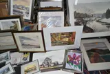 A quantity of framed and unframed watercolours etc by Brian Jenkins, watercolor, sold Jan 2024