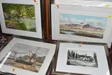 A quantity of framed and unframed watercolours etc by Brian Jenkins, watercolor, sold Jan 2024