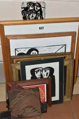 Shelter by Heinke Jenkins, 2009, LINOCUT, sold Jan 2024