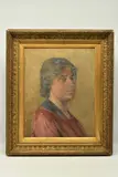 PORTRAIT OF THE ARTIST No 2 by Ethel Poxon, oil on canvas, sold Dec 2023