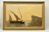 RUINS OF THE PALAZZO Di DONN by Sidney Herbert, 1884, oil on canvas, sold Dec 2023
