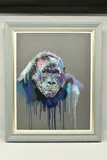Enjoy the silence by Stephen Ford, 2021, mixed media on board, sold Dec 2023