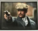 Arthur shelby ii by Nick Holdsworth, mixed media on paper, sold Dec 2023