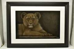 Patiently waiting by Colin Banks, mixed media, sold Dec 2023