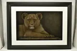 Patiently waiting by Colin Banks, mixed media, sold Dec 2023