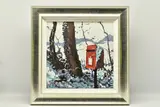 'SNOWY POST BOX', an artist proof edition print, 19/20, signed by Timmy Mallett, print, sold Dec 2023