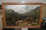 A scottish highlands scene by John Westall, oil on canvas, sold Nov 2023