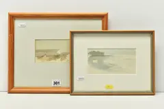 Escapement near basel by Hugh Casson, watercolour on paper, sold Nov 2023