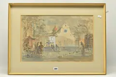 Santa spirito iii by John Verney, 1976, ink and watercolour, sold Nov 2023