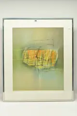 Sea green by David Blackburn, 1976, pastel on paper, sold Nov 2023