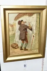 Hard Times by John Watson Nicol, 1887, oil on canvas, sold Nov 2023