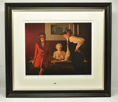 The sparrow and the hawk by Jack Vettriano, print, sold Nov 2023