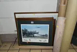 comprising five framed prints Keith Woodcock 'Halifaxes' and ' by Eleven Raf Aviation Themed Prints, print, sold Nov 2023
