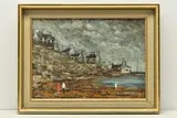 North wales coast scene by Jack Jones, oil on board, offered Nov 2023