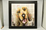 Loving life by Samantha Ellis, mixed media on canvas, sold Nov 2023