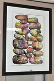 Cairn stones by Carolynne Coulson, 2020, acrylic on paper, sold Nov 2023