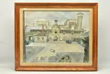 Caerhays castle by Edward Bawden, 1984, watercolour on paper, sold Oct 2023
