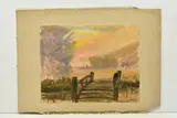 Landscape study with bridge by Hercules Brabazon Brabazon, watercolour on paper, sold Oct 2023