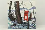 Snowy post box by Timmy Mallett, print, sold Oct 2023