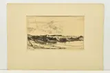 A border castle by Oliver Hall, etching, sold Oct 2023