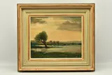 Windswept trees beside a lake by Arthur A. Friedenson, 1914, oil on wood, offered Oct 2023