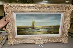 The first titled ' by Jean Laurent, oil on wood, sold Oct 2023