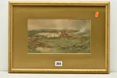 An english school pastoral landscape by David Cox, watercolour on paper, sold Oct 2023