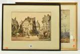 Bacharach by Cecil Jack Keats, watercolour on paper, sold Oct 2023