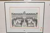 PARIS PLACE De VOSGES by Cuca Romley, etching, sold Oct 2023