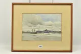 Rye from the sea by Harold Knight, pencil, sold Oct 2023