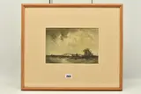 Landscape with cottage by David Murray Smith, charcoal, sold Oct 2023