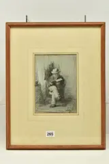 The artist by Edward Davis, 1859, charcoal, sold Oct 2023