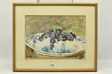 A still life study of flowers in a vase by Francis Edward James, watercolour on paper, sold Oct 2023