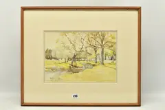 Study of trees by Francis Edward James, watercolour on paper, sold Oct 2023