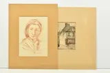 A french street view by Louis Artico, watercolour on paper, sold Oct 2023